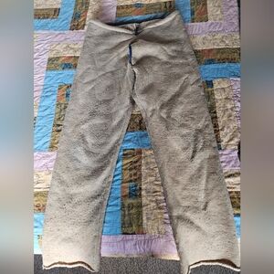 Patagonia men's long underwear. Vintage. Polyester. Tan color